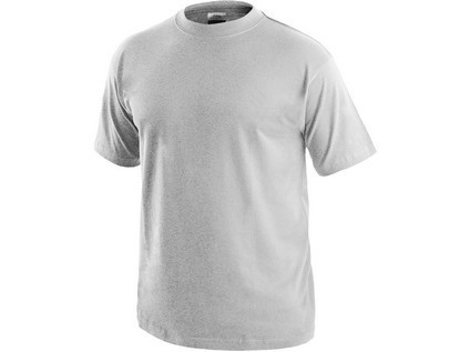 Tričko s krátkým rukávem DANIEL, světle šedý melír, vel. 2XL