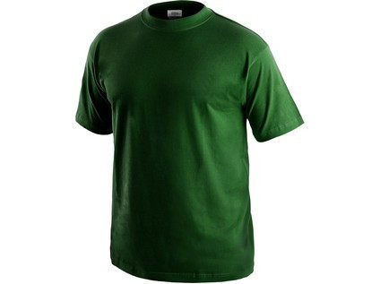 Tričko s krátkým rukávem DANIEL, lahvově zelené, vel. M