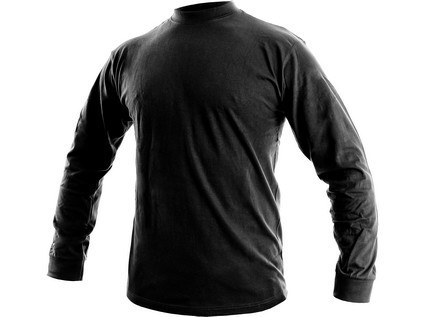 Pánské tričko s dlouhým rukávem PETR, černé, vel. 2XL