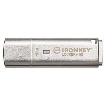Levně Kingston Flash Disk IronKey 16GB IKLP50 Locker+ 50 AES USB, w/256bit Encryption