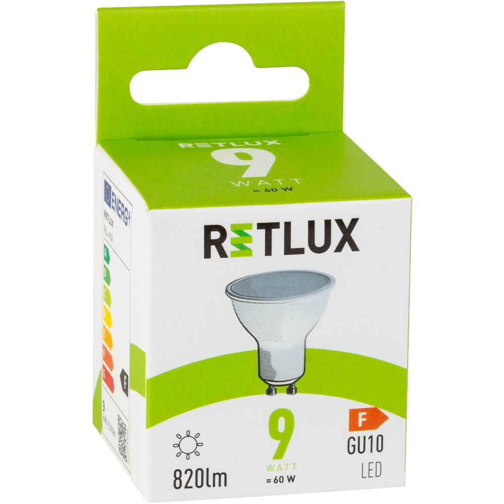 Levně RLL 418 GU10 bulb 9W CW RETLUX