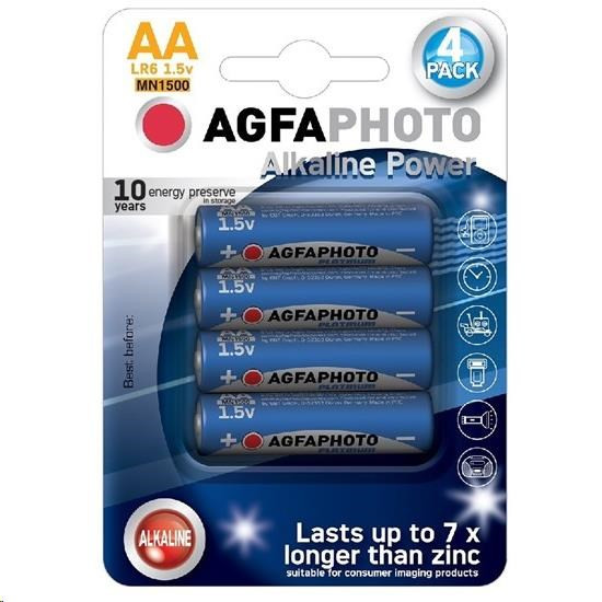 Levně AgfaPhoto Power alkalická baterie LR06/AA, blistr 4ks