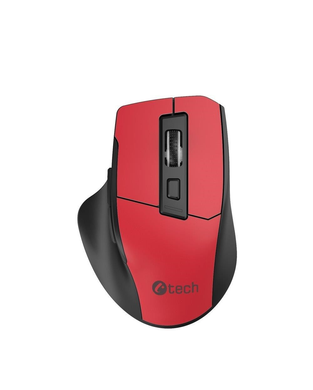 C-TECH myš Ergo WM-05, 1600DPI, 6 tlačítek, USB, červená