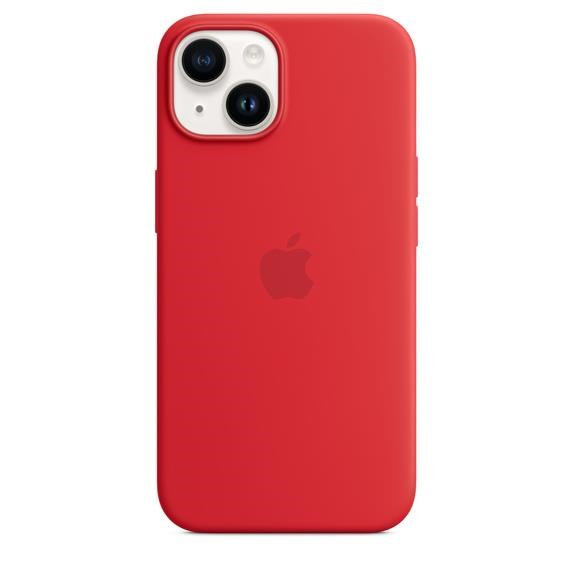 Levně APPLE iPhone 14 silikonové pouzdro s MagSafe - (PRODUCT)RED