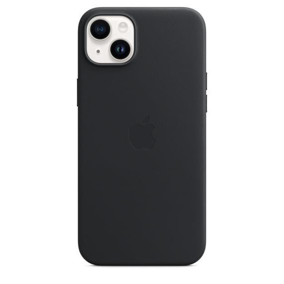 Levně APPLE iPhone 14 Plus kožené pouzdro s MagSafe - Midnight