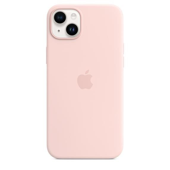 Levně APPLE iPhone 14 Plus silikonové pouzdro s MagSafe - Chalk Pink