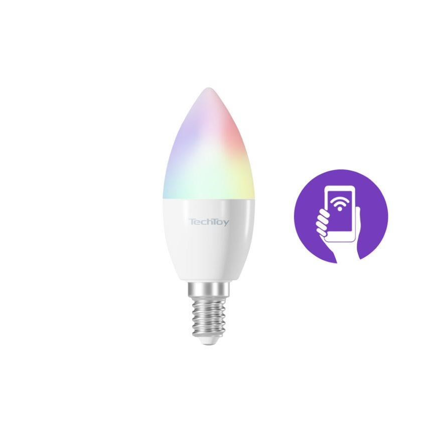 Levně TechToy Smart Bulb RGB 6W E14 ZigBee 3pcs set