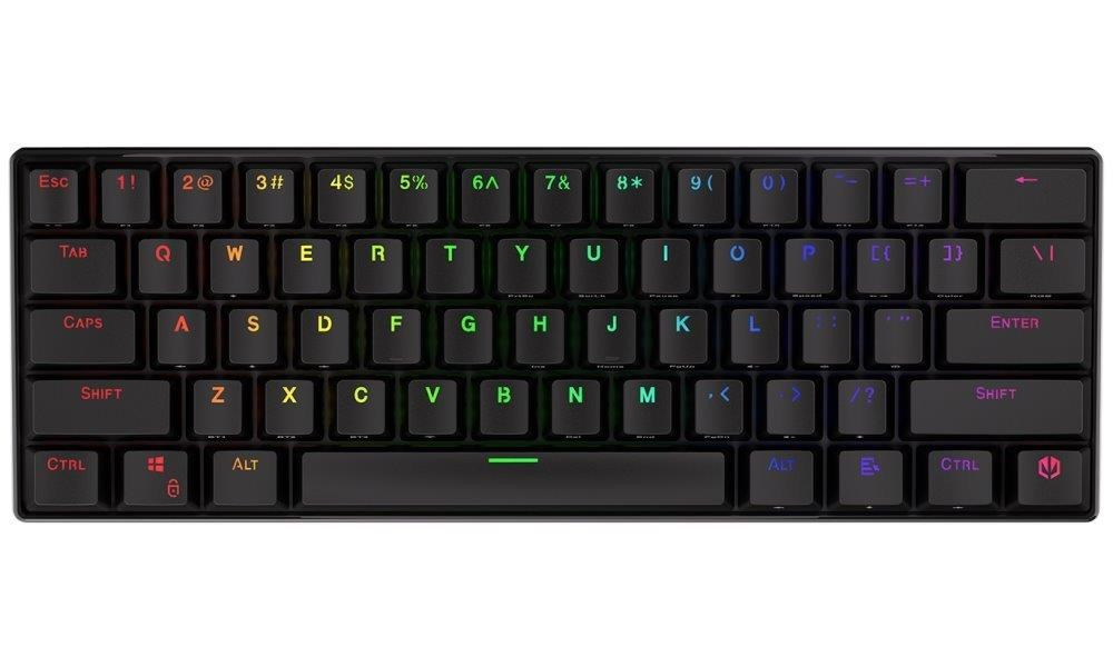 Levně Endorfy herní klávesnice Thock Compact BLK RGB /USB/ black sw. / bezdrátová / mechanická / US layout / mini /černá RGB