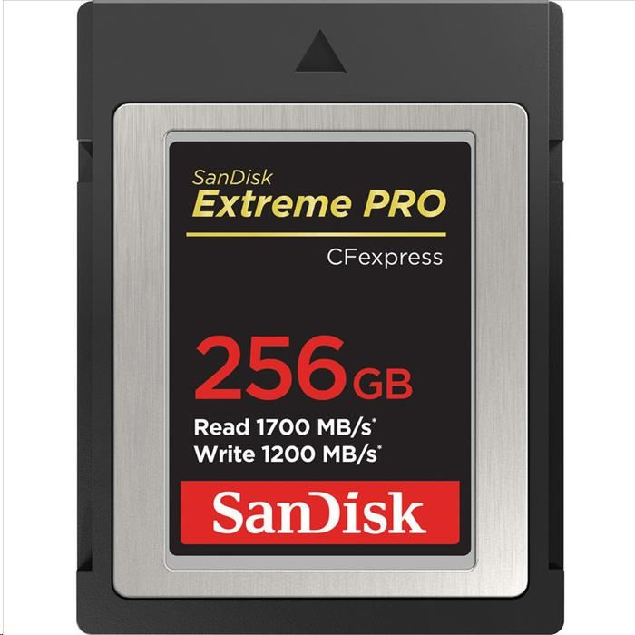 Levně SanDisk Extreme Pro CFexpress Card 256GB, Type B, 1700MB/s Read, 1200MB/s Write