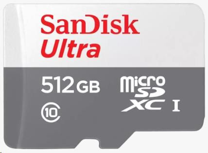 Levně Sandisk MicroSDXC karta 512GB Ultra (100MB/s, Class 10 UHS-I, Android)