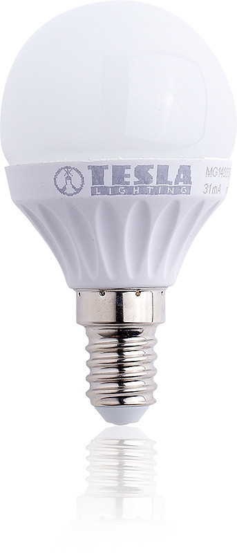 TESLA - LED MG140330-1, žárovka miniglobe, E14, 3W, 230V, 250lm, 3000k