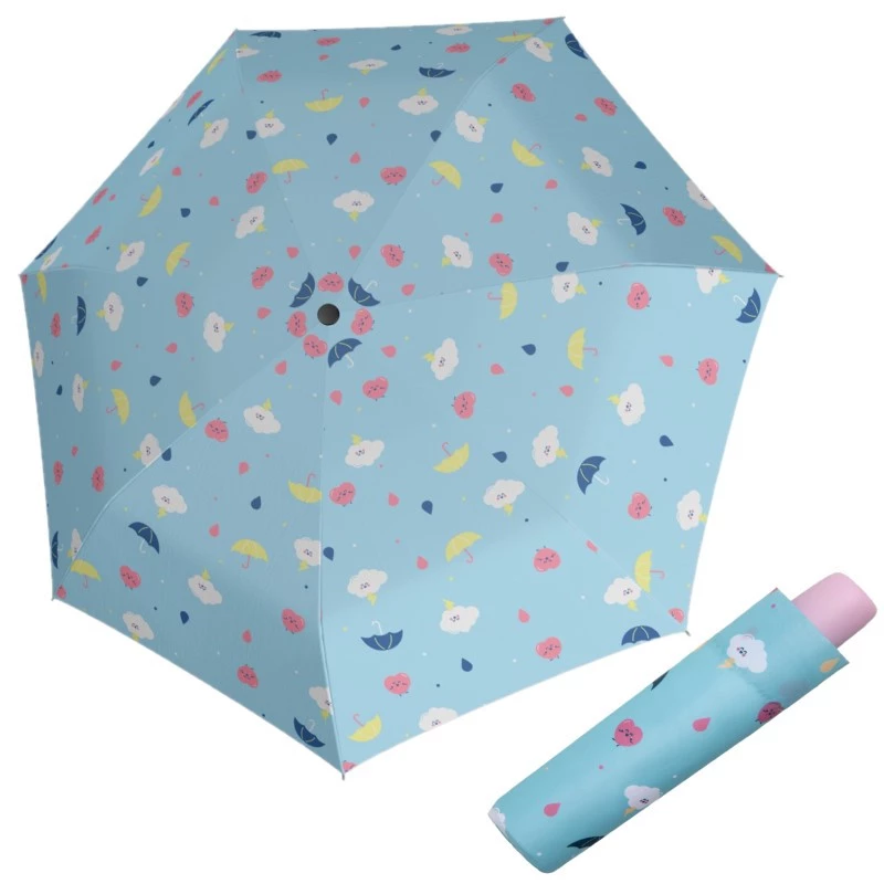 Levně Doppler Deštník Kids Mini Rainy Day Blue