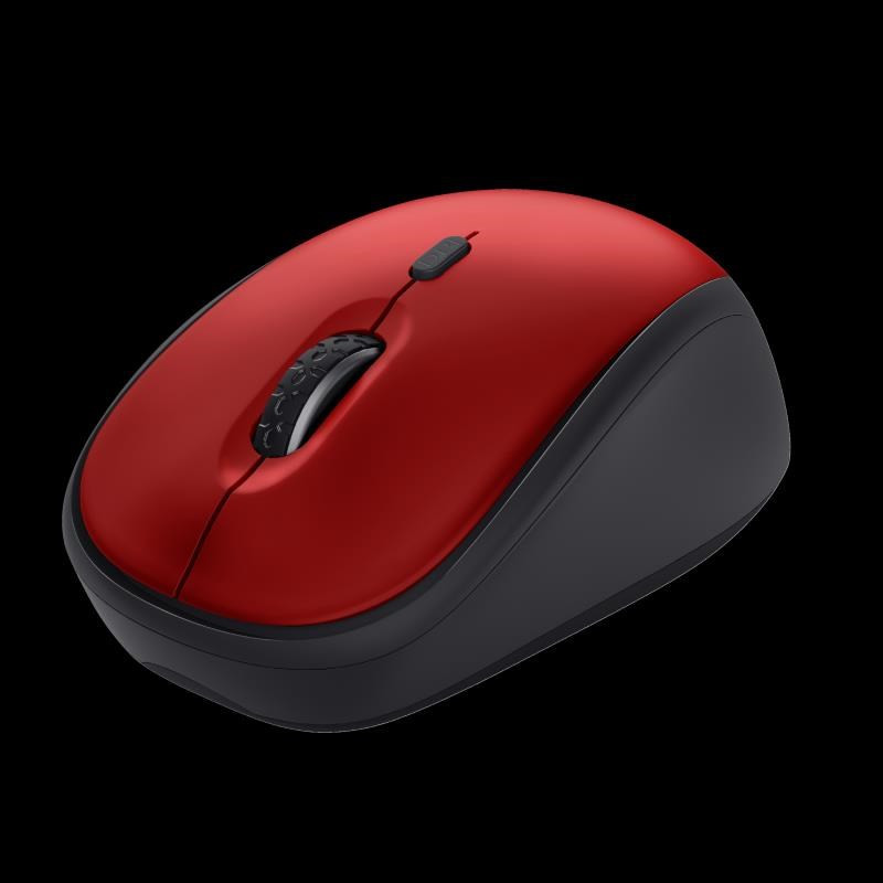 Levně TRUST myš Yvi+ Wireless Mouse Eco Red, červená