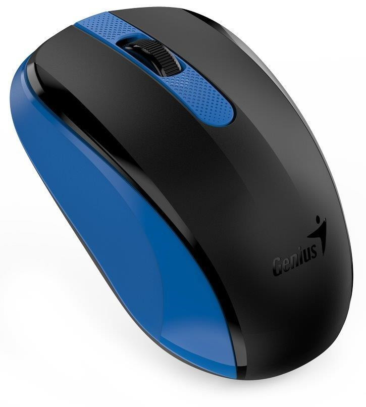 Levně GENIUS myš NX-8008S/ 1200 dpi/ bezdrátová/ tichá/ BlueEye senzor/ modrá