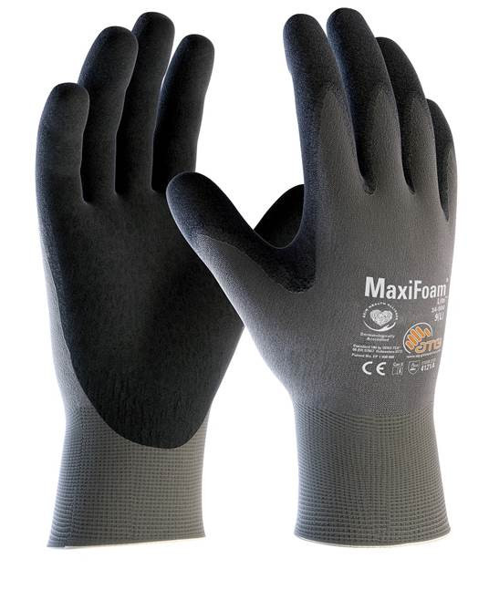 ATG® máčené rukavice MaxiFoam® LITE 34-900 09/L - s prodejní etiketou | A3035/09/SPE