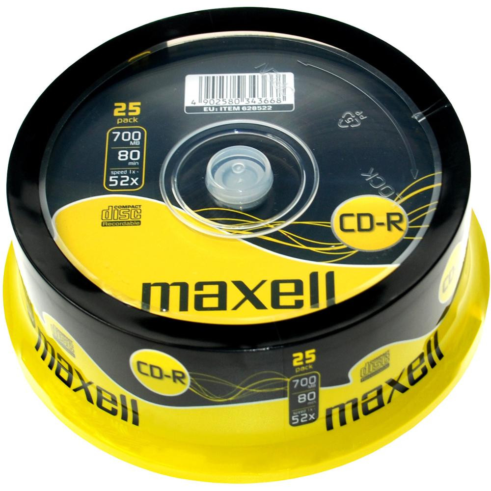Levně CD-R 700MB 52x 25SP 628522 MAXELL