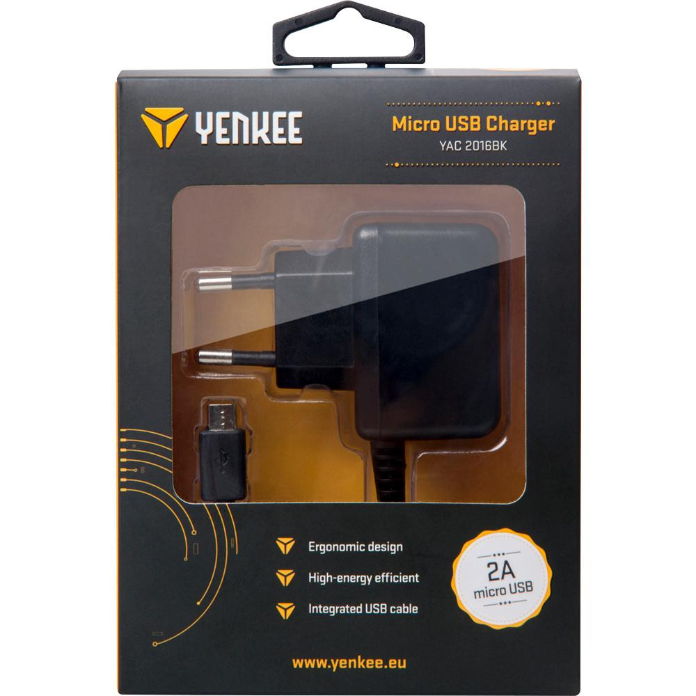 Levně YAC 2016BK Micro USB Nabíječka 2A YENKEE