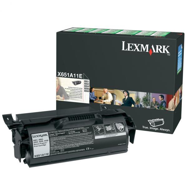 Levně LEXMARK X651A11E - originální toner, černý, 7000 stran