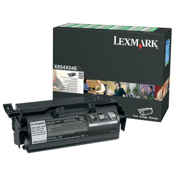 Levně LEXMARK X654X04E - originální toner, černý, 36000 stran