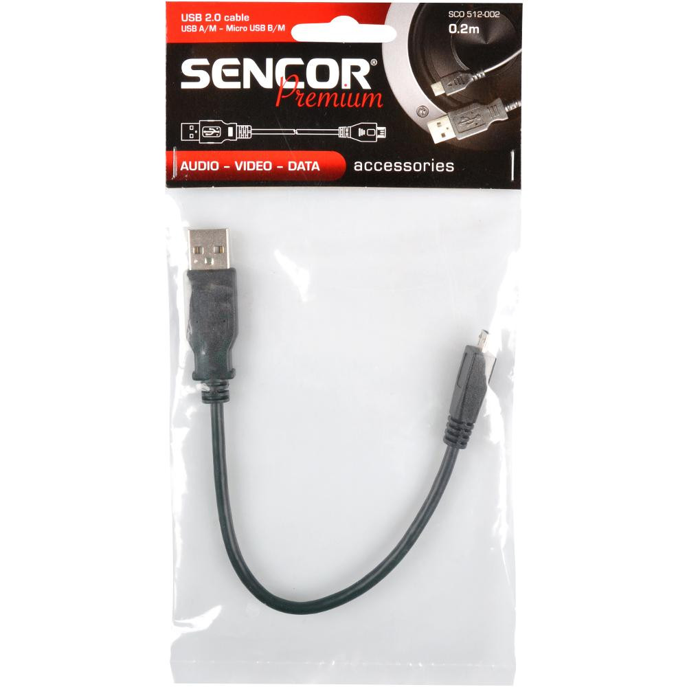 Levně SCO 512-002 USB A/M-Micro B       SENCOR