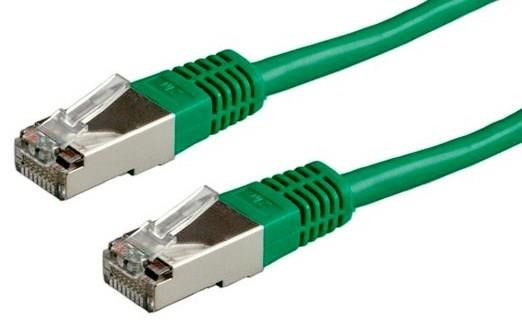 Levně Patch kabel Cat5E, FTP - 2m, zelený