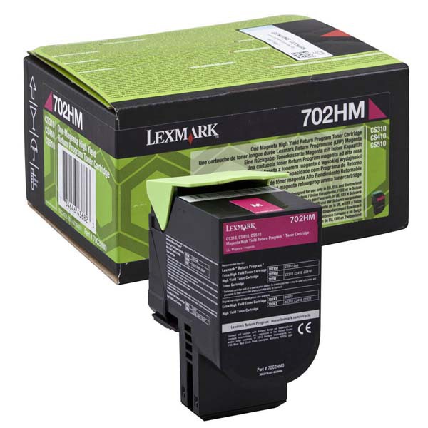 Lexmark 702H (70C2HM0) - originální toner, purpurový, 3000 stran