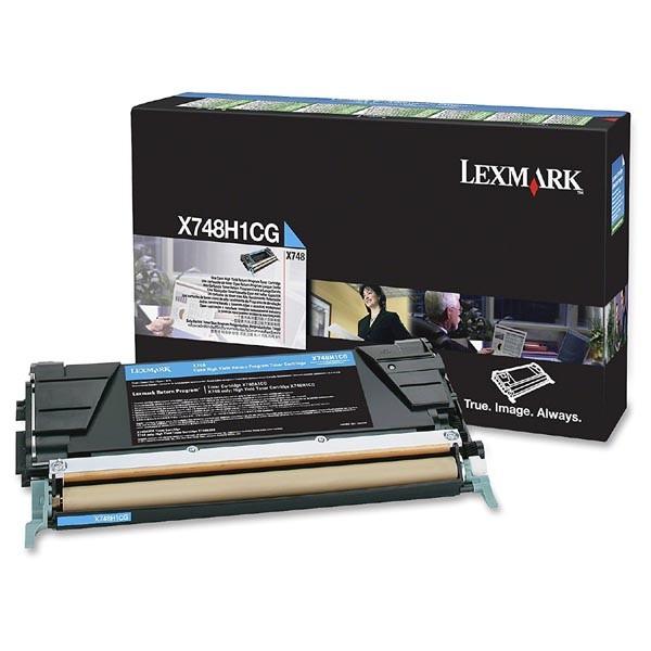 Levně LEXMARK X748H1CG - originální toner, azurový, 10000 stran