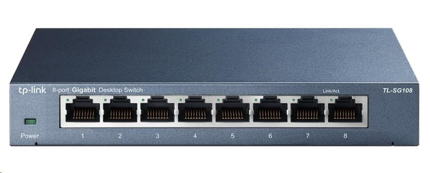TP-Link switch TL-SG108 (8xGbE, fanless)