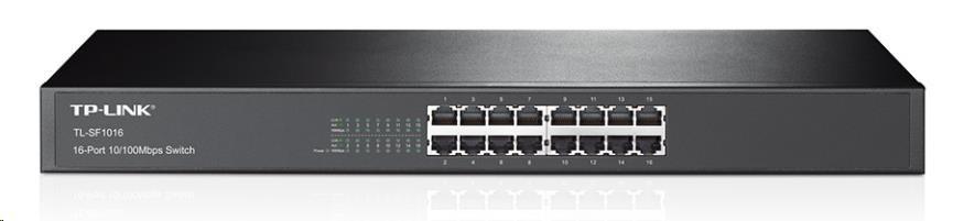 TP-Link switch TL-SF1016 (16x100Mb/s, fanless)