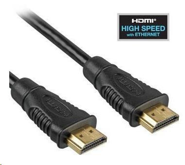 Levně PREMIUMCORD Kabel HDMI - HDMI 0, 5m (v1.4, 3D, zlacené kontakty, stíněný)