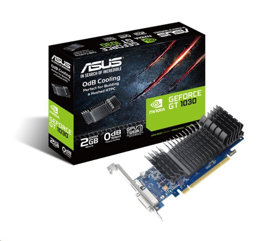 Fotografie produktu: ASUS VGA NVIDIA GeForce GT 1030 BRK 2G, 2G GDDR5, 1xHDMI, 1xDVI