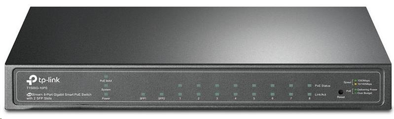 TP-Link OMADA JetStream switch TL-SG2210P (8xGbE, 2xSFP, 8x PoE+, 61W, fanless)