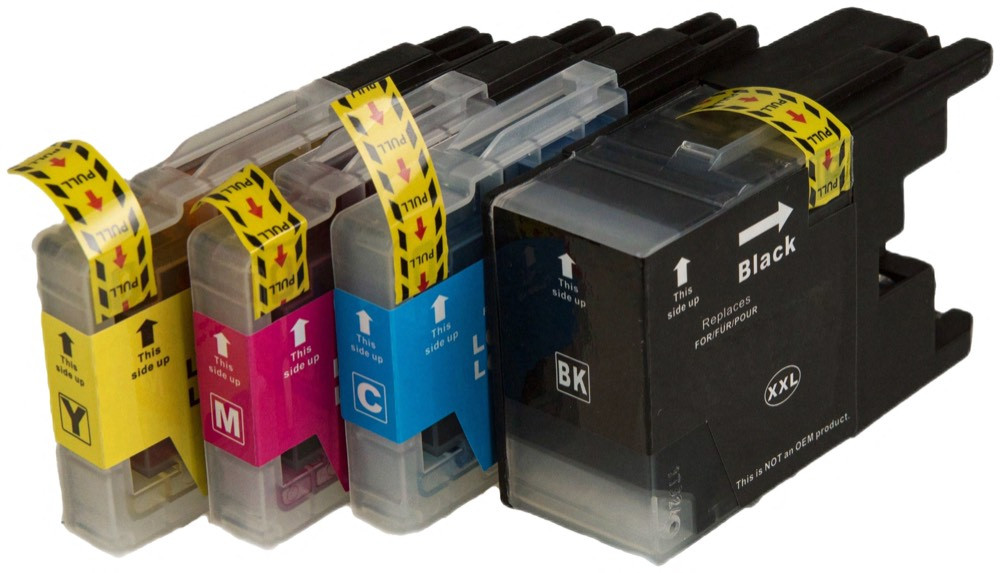 Levně MultiPack BROTHER LC-1240 - kompatibilní cartridge, černá + barevná, 4x600