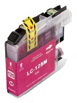 Levně BROTHER LC-125-XL - kompatibilní cartridge, purpurová, 1200 stran