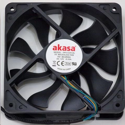 Levně AKASA ventilátor DFS122512L 120x120, Sleeve bearing, 17.5 dBA, 3 pin