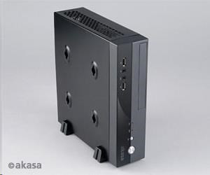 Levně AKASA case Crypto VESA, MiniITX, černá + 80W AC adaptér