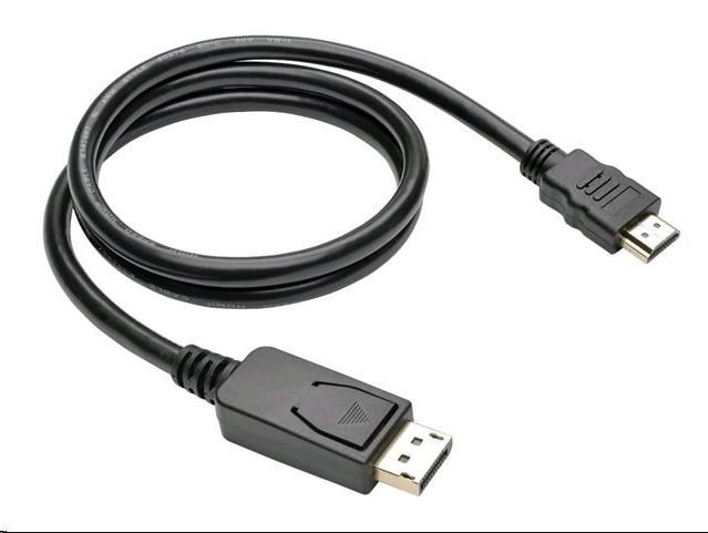 Levně C-TECH kabel DisplayPort/HDMI, 1m, černý