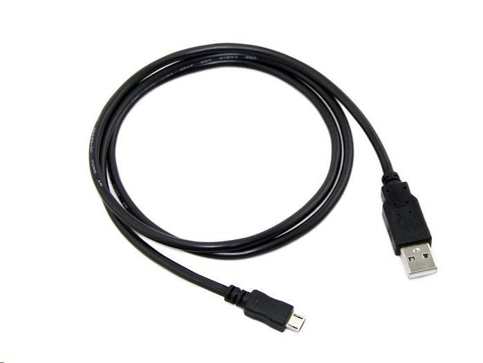 Levně C-TECH kabel USB 2.0 AM/Micro, 1m, černý