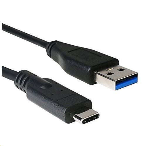 Levně C-TECH kabel USB 3.0 AM na USB-C kabel (AM/CM), 1m, černý