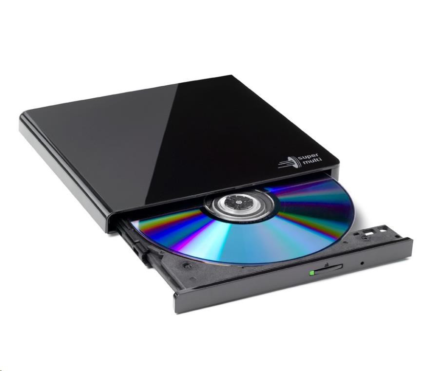 Levně HITACHI LG - externí mechanika DVD-W/CD-RW/DVD±R/±RW/RAM GP57EB40, Slim, Black, box+SW