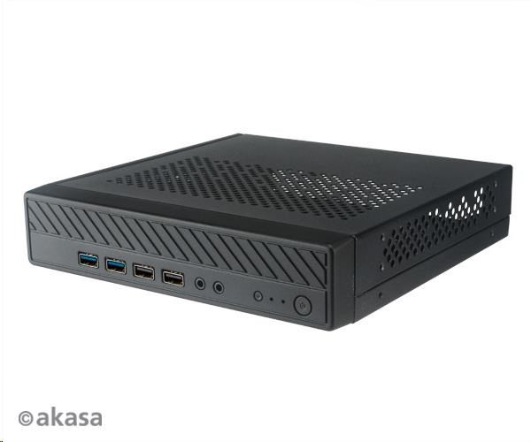 Levně AKASA case Cypher MX3, thin mini-ITX (Sub 2L Chassis with 2 x USB 2.0 & 2 x USB 3.0, VESA mountable)