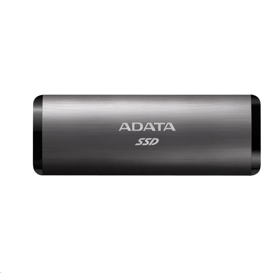 Levně ADATA External SSD 1TB SE760 USB 3.2 Gen2 type C Titanová šeď