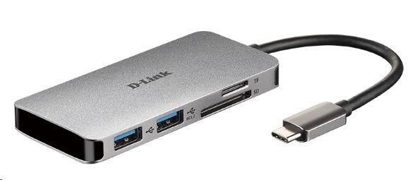 Levně D-Link DUB-M610 6-in-1 USB-C Hub with HDMI/Card Reader/Power Delivery