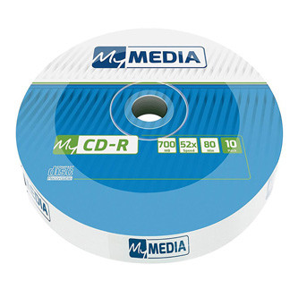 Levně MyMedia CD-R, 69204, 10-pack, 700MB, 52x, 80min., 12cm, bez možnosti potisku, wrap, Standard, pro archivaci dat