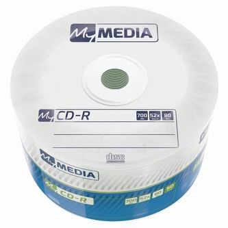 Levně MyMedia CD-R, 69201, 50-pack, 700MB, 52x, 80min., 12cm, bez možnosti potisku, wrap, Standard, pro archivaci dat