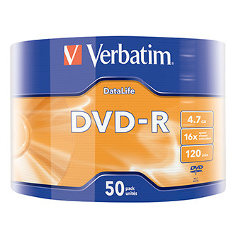 Levně Verbatim DVD-R, Matt Silver, 43791, 4.7GB, 16x, wrap, 50-pack, bez možnosti potisku, 12cm, pro archivaci dat