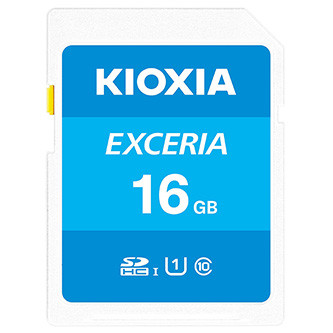 Levně Kioxia Paměťová karta Exceria (N203), 16GB, SDHC, LNEX1L016GG4, UHS-I U1 (Class 10)