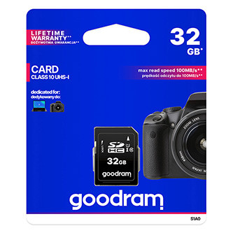 Goodram paměťová karta Secure Digital Card, 32GB, SDHC, S1A0-0320R12, UHS-I U1 (Class 10)
