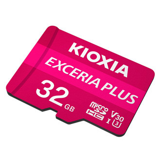 Levně Kioxia Paměťová karta Exceria Plus (M303), 32GB, microSDHC, LMPL1M032GG2, UHS-I U3 (Class 10)