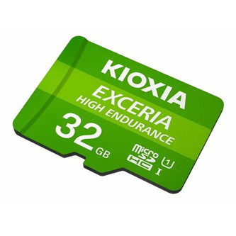 Levně Kioxia Paměťová karta Exceria High Endurance (M303E), 32GB, microSDHC, LMHE1G032GG2, UHS-I U3 (Class 10)